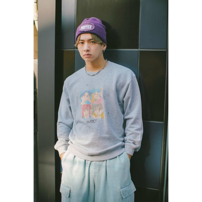 フォトプリント トレーナー -Gray-