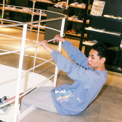 4人組コラージュ ロンT -White- 【マリマリマリー×マンガートビームス】