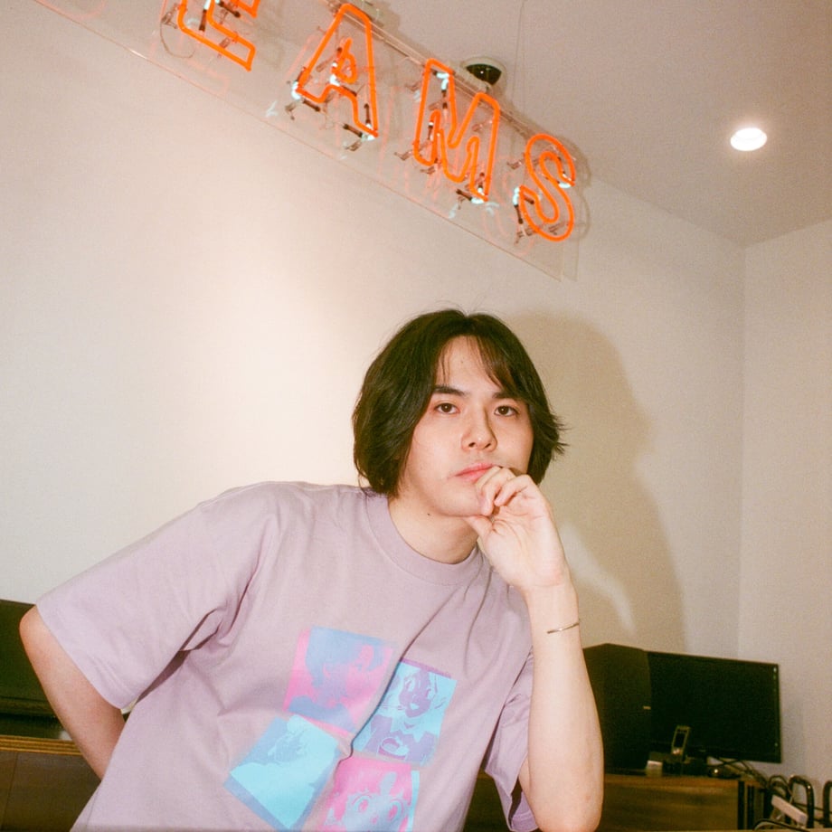 4人組バンドTシャツ -Purple- 【マリマリマリー×マンガートビームス】