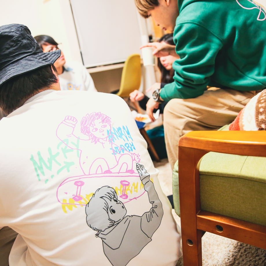 Skater Boy (レイジ画伯ver) ロンT 　-Black-