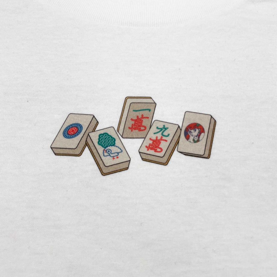 麻雀ロンT  -White-