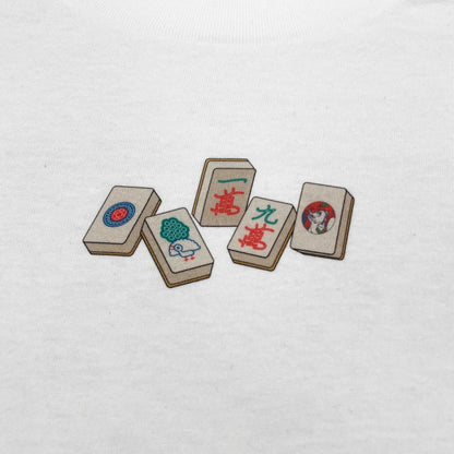 麻雀ロンT  -White-