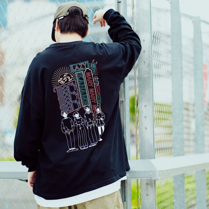 ロンT 〈DOWNTOWN〉 -Black-