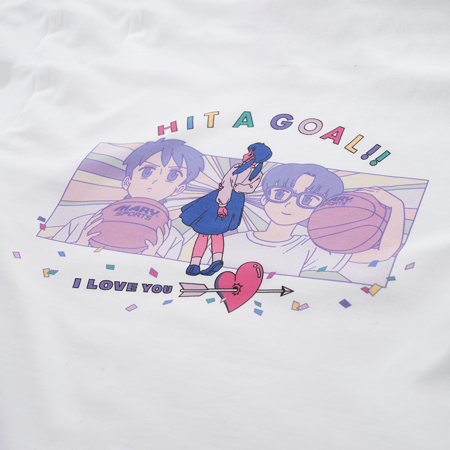 ロンT Basketball Club -White-