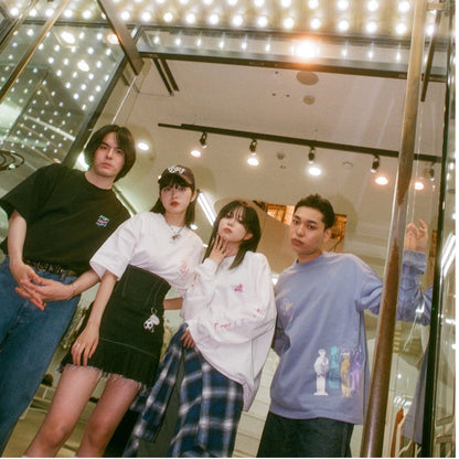 傘クマTシャツ -Black- 【マリマリマリー×マンガートビームス】