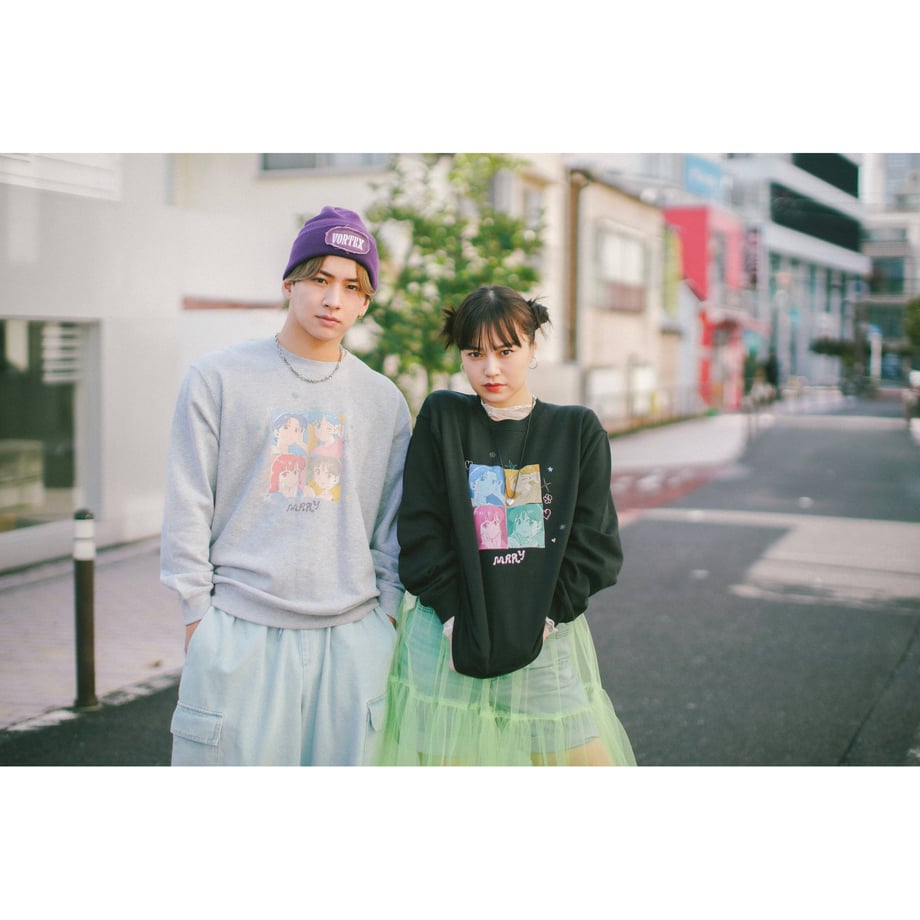 フォトプリント トレーナー -Gray-