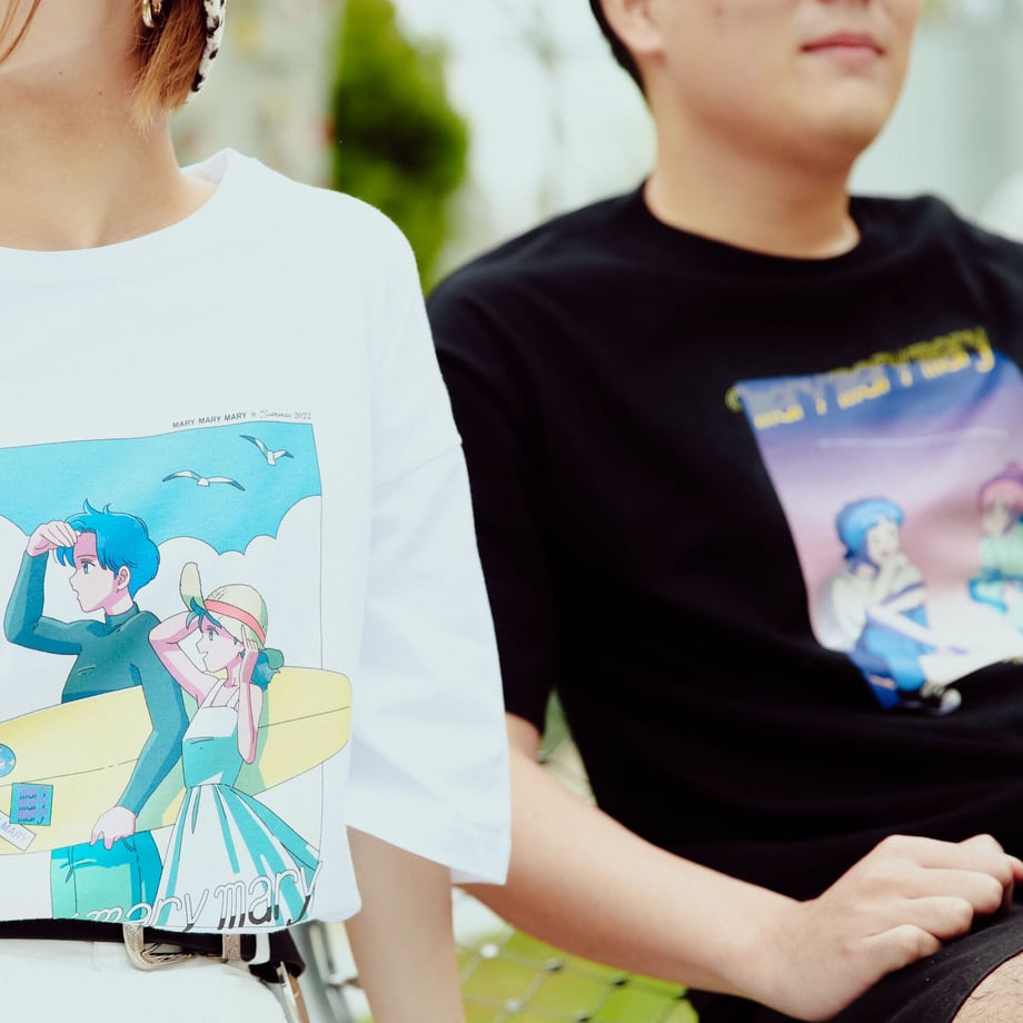Tシャツ 〈Summer NIGHT〉 -Black-