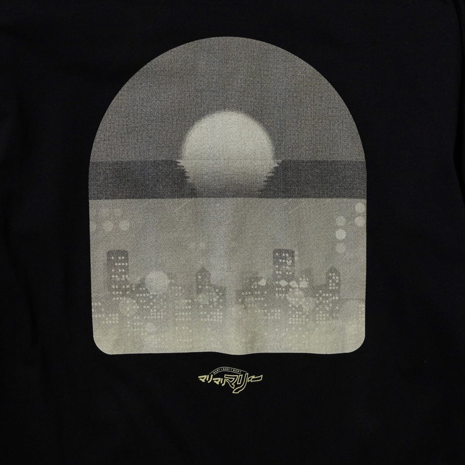 サンセットシティ ロンT -Black- 【マリマリマリー×マンガートビームス】