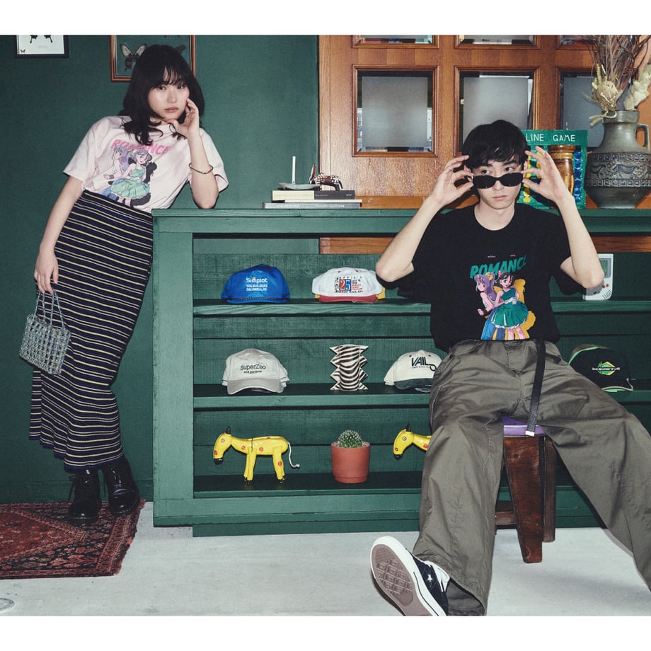 Tシャツ - ROMANCE - Black