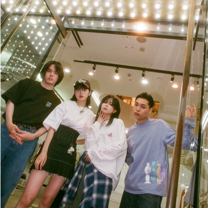 傘クマTシャツ -White- 【マリマリマリー×マンガートビームス】