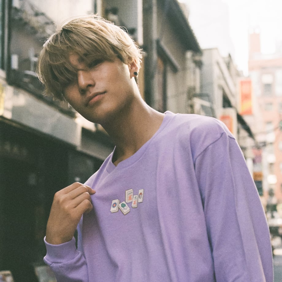 麻雀ロンT -Black-