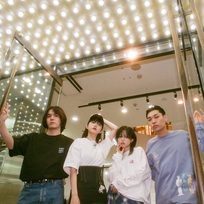 4人組バンドTシャツ -Purple- 【マリマリマリー×マンガートビームス】