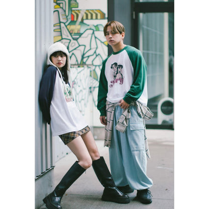 ボーイ ラグランロンT -Navy-