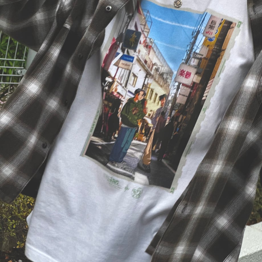 Tシャツ- 3次元にて Black