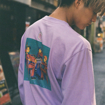 麻雀ロンT -Purple-