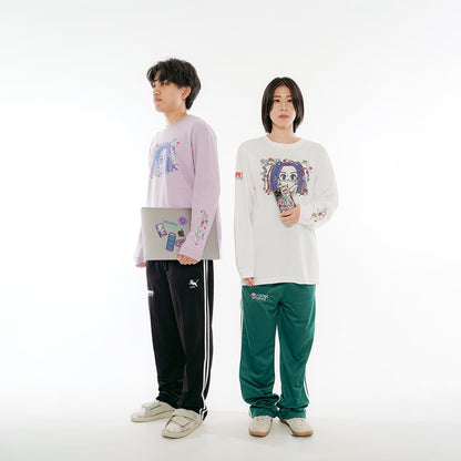 ロンT Kitaku Club -Purple-