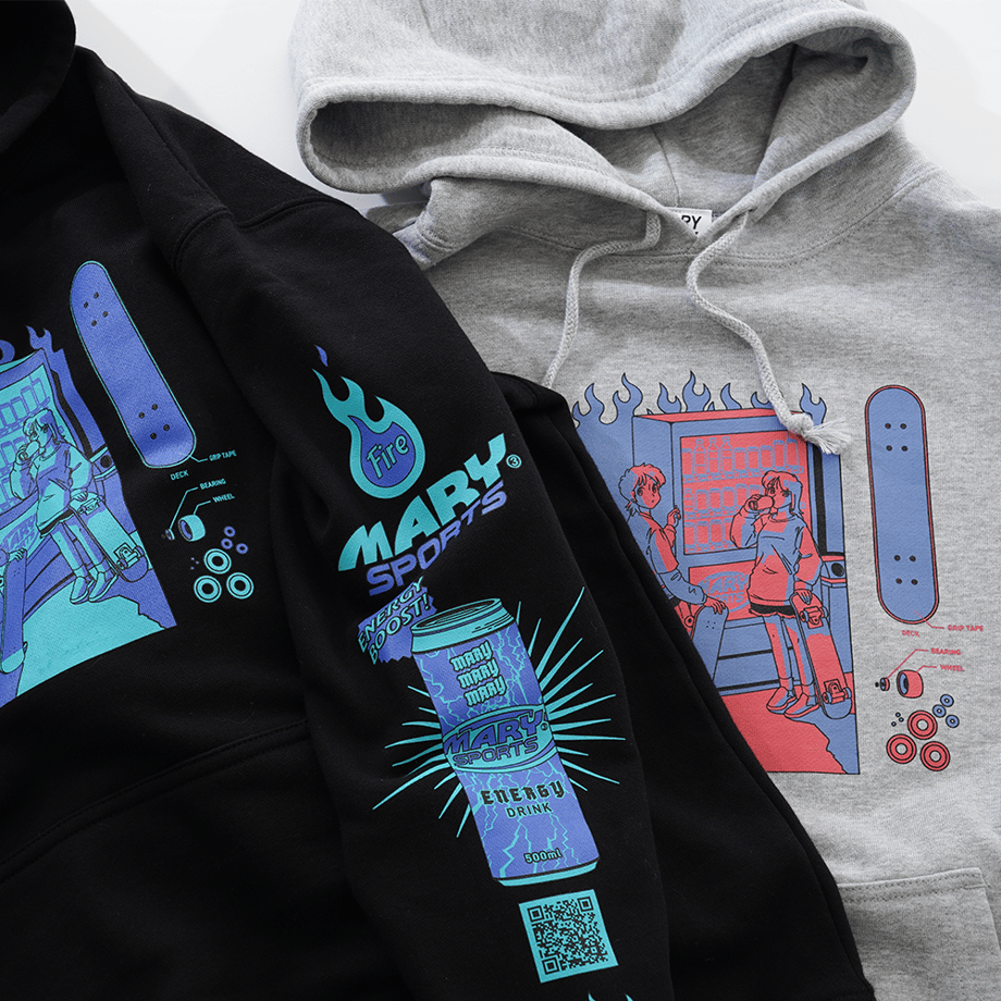 パーカー Skateboard Club -Black-