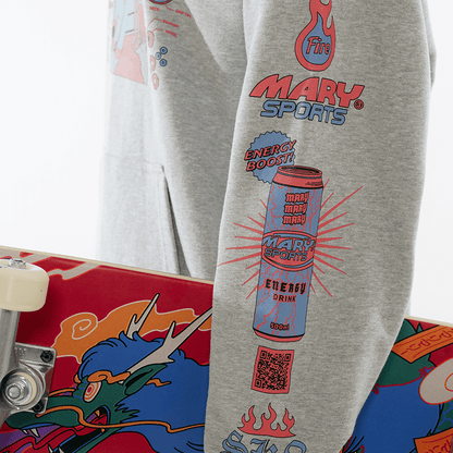 パーカー Skateboard Club -Gray-