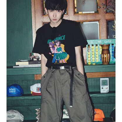 Tシャツ - ROMANCE - Black