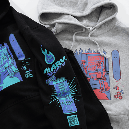 パーカー Skateboard Club -Gray-