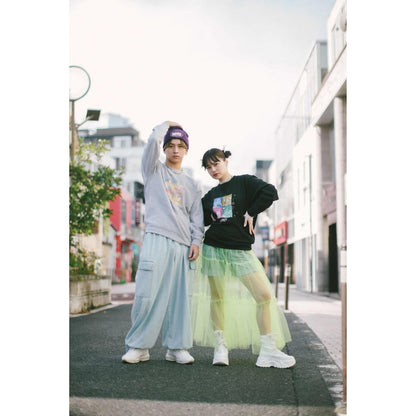 フォトプリント トレーナー -Gray-