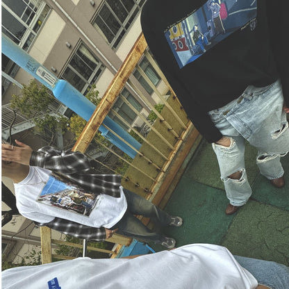 ロンT -喫煙所にて 2024ver White