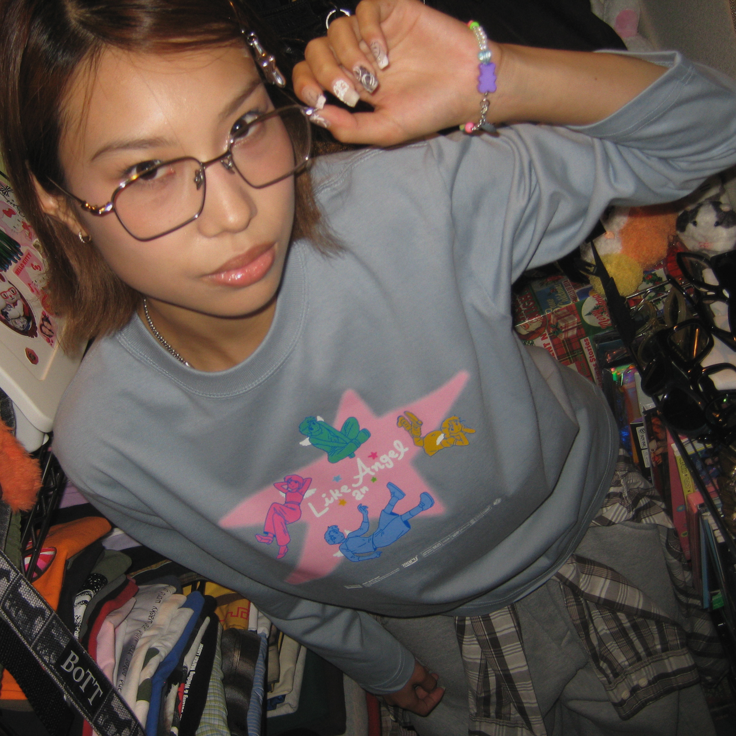 Angel Stars ロンT - White