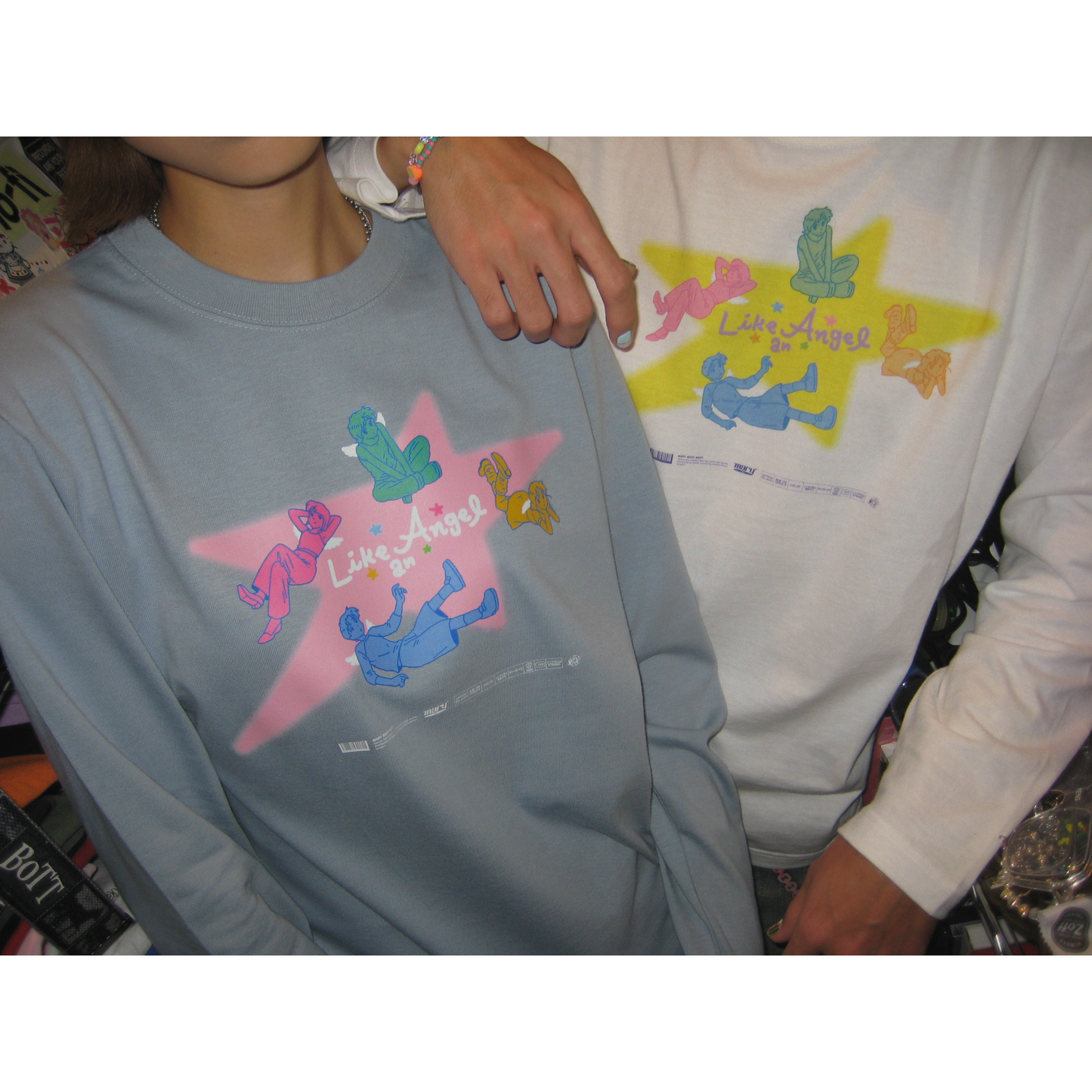 Angel Stars ロンT - White