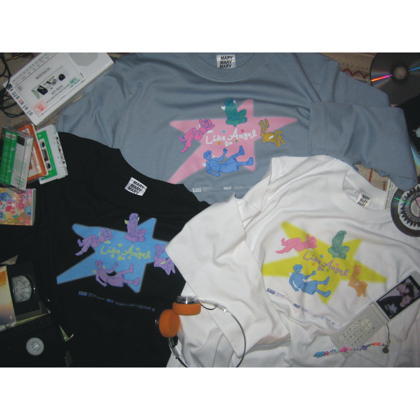 Angel Stars ロンT - White