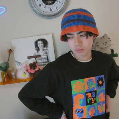 Pop Grid スウェット - Black