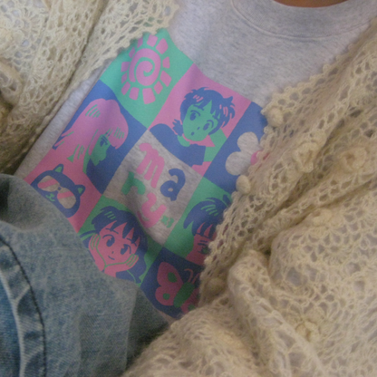 Pop Grid スウェット - Black