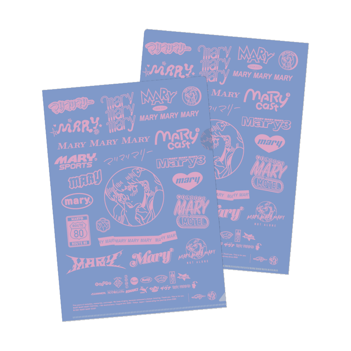 クリアファイル -5th logo hisitory